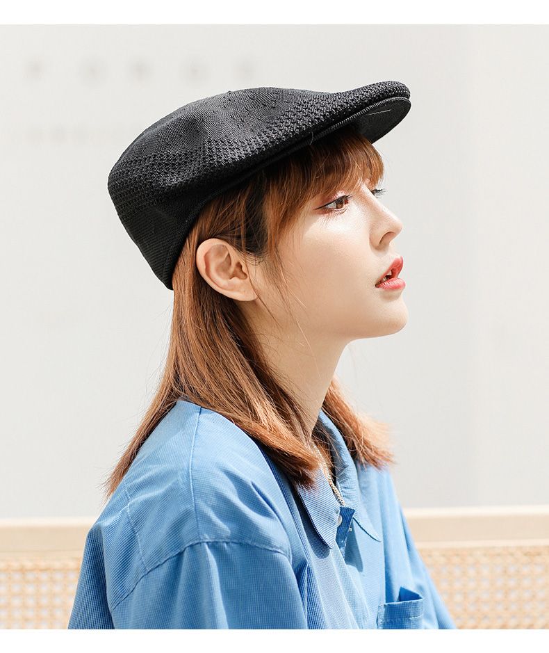 Mode Neue Mode für Frauen Männer Klassische Baskenmütze Elegante Dame Casual Hut Baumwolle Baskenmützen Zeitungsjunge Achteckige Maler Hüte_voghion.com