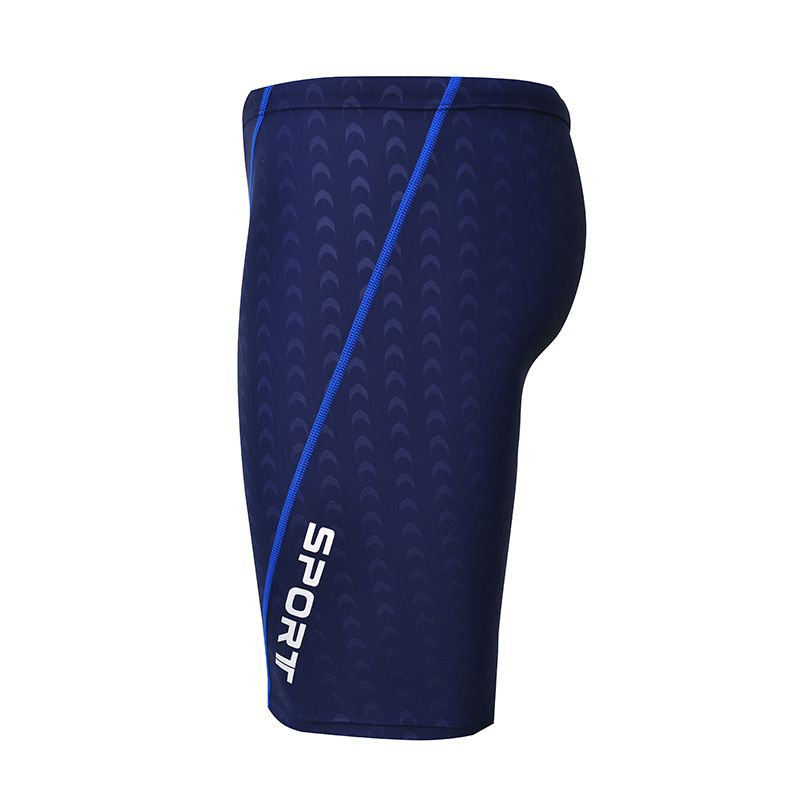 Herren-Badehose, neue, schnelltrocknende Badehose für das Schwimmbadtraining, mittellang, professioneller Trainer, Anti-Peinlichkeit, Sonnenschutz, Badehose für heiße Quellen_voghion.com