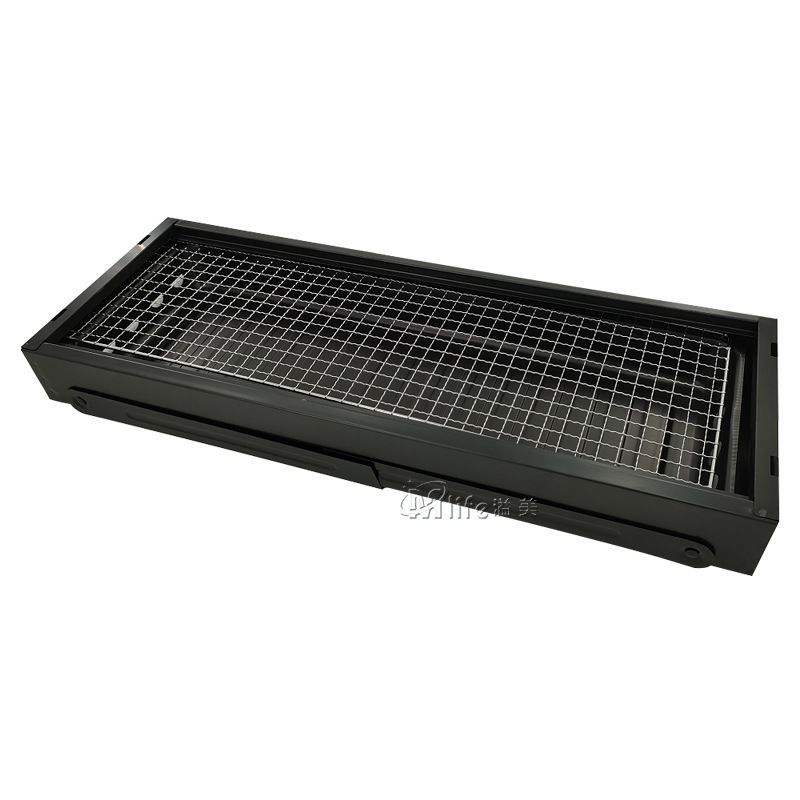 Portable Charcoal BBQ Grill, Foldable Outdoor Patio Barbecue Rack, Compact For Camping Garden Picnic_voghion.com