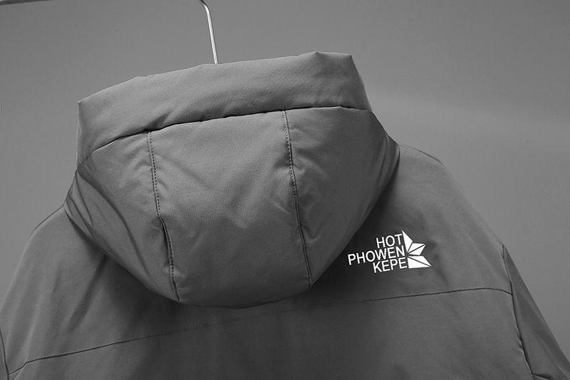 Jaqueta curta masculina com capuz e vários bolsos, casaco de inverno à prova d'água e vento, enchimento 550 de plumas de pato, jaqueta leve e quente_voghion.com