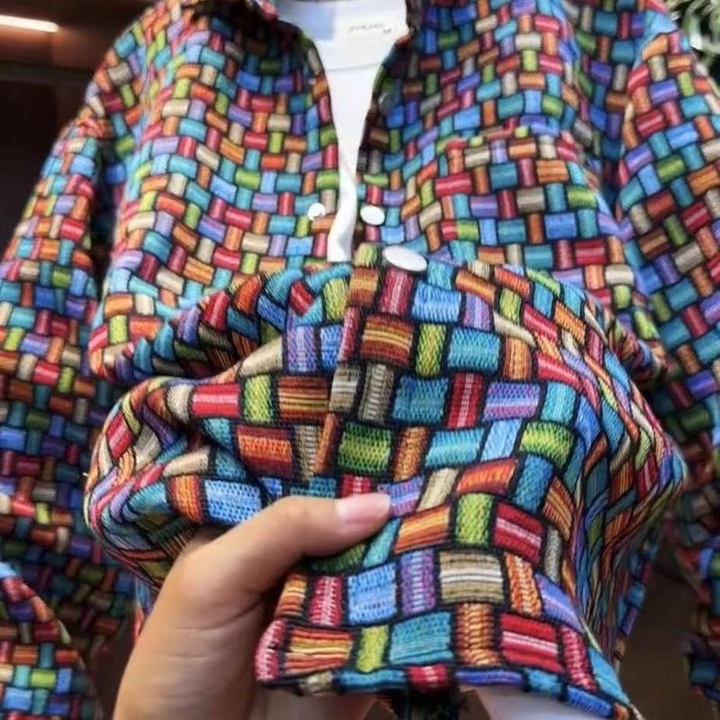 Men's Clothing New autumn style casual jacket shirt design versatile fashion houndstooth coat plaid top_voghion.com
