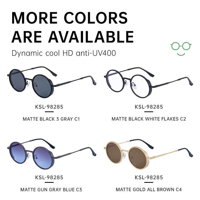 Neue Mode Runde Rahmen Sonnenbrillen Für Männer Retro High-End Sonnenbrillen Männer_voghion.com