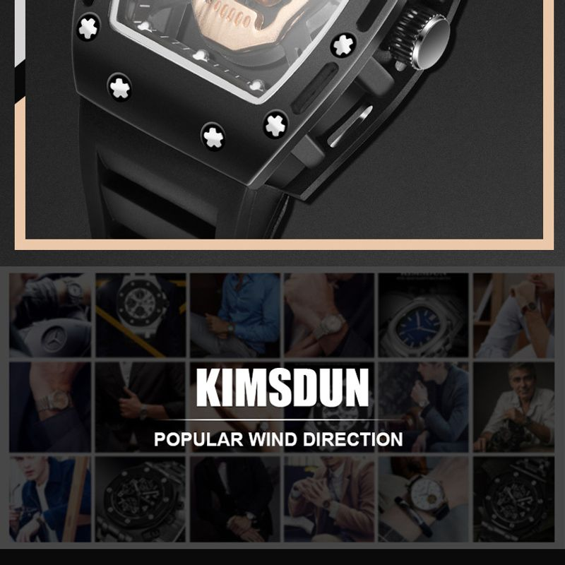 KIMSDUN Herrenmodetrends Quarz Beliebte klassische Business Militär Silikonarmbanduhr Relogio Montre Femme Handgelenk_voghion.com