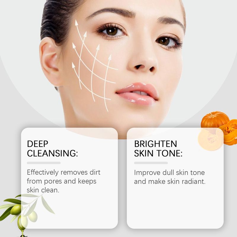 Treatments & Masks OUHOE Pumpkin Enzyme Mask For Brightening, Oil Control, Hydrating, Moisturizing, Exfoliating Mud Mask_voghion.com