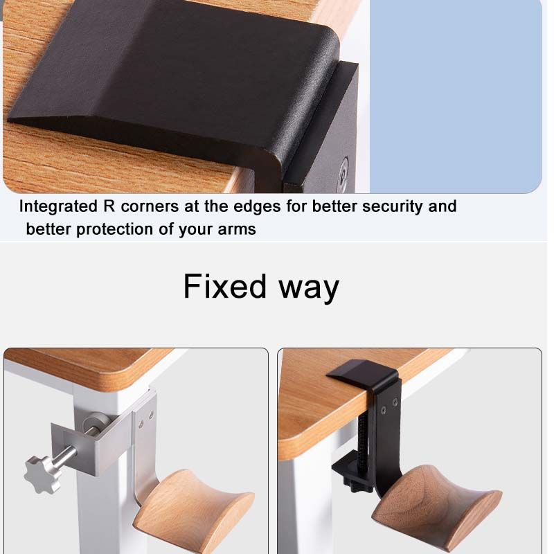 Supporto per cuffie in legno al 100%, supporto per cuffie in lega di alluminio, clip di bloccaggio da scrivania, supporto per cuffie, facile da installare, display per cuffie_voghion.com