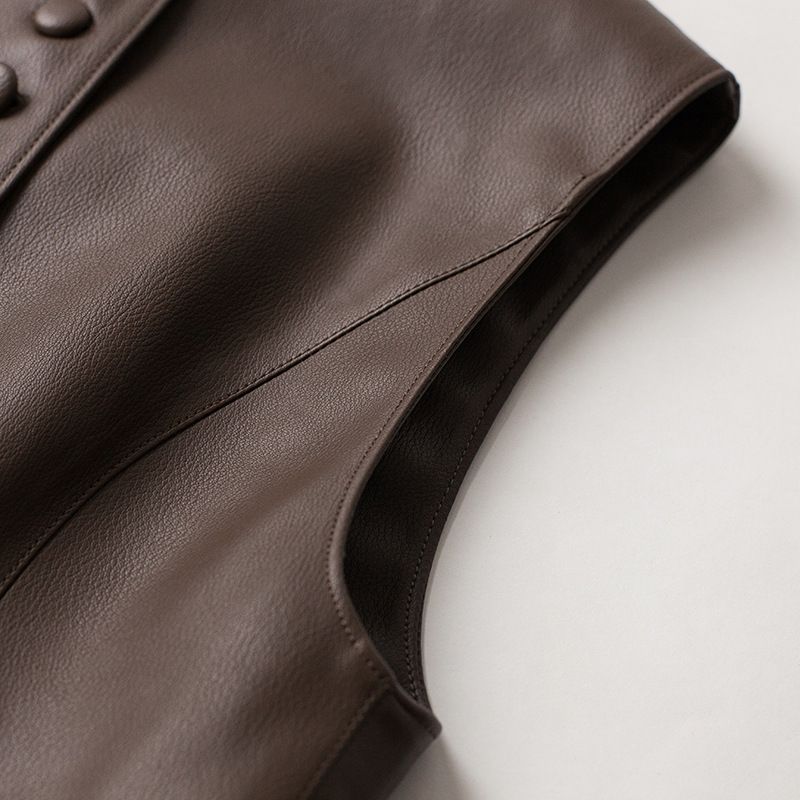 Veste courte et slim en cuir pour femme, style coréen Haining, nouvelle collection printemps-automne 2025, grande taille_voghion.com