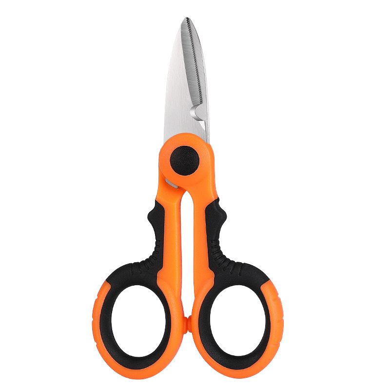 Professional PE Strong Horse Fish Line Scissors Sawtooth Road Stainless Steel Multi functional Fishing Gear_voghion.com