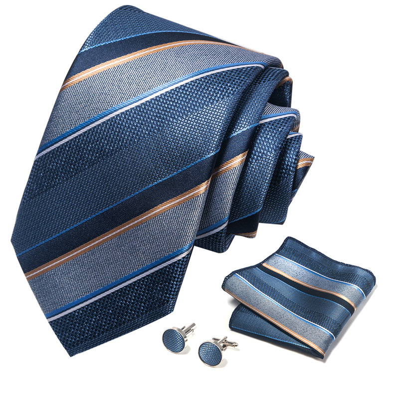 Men's Ties & Handkerchiefs pattern men's wedding suit tie pocket square cufflink set in large quantities in stock_voghion.com