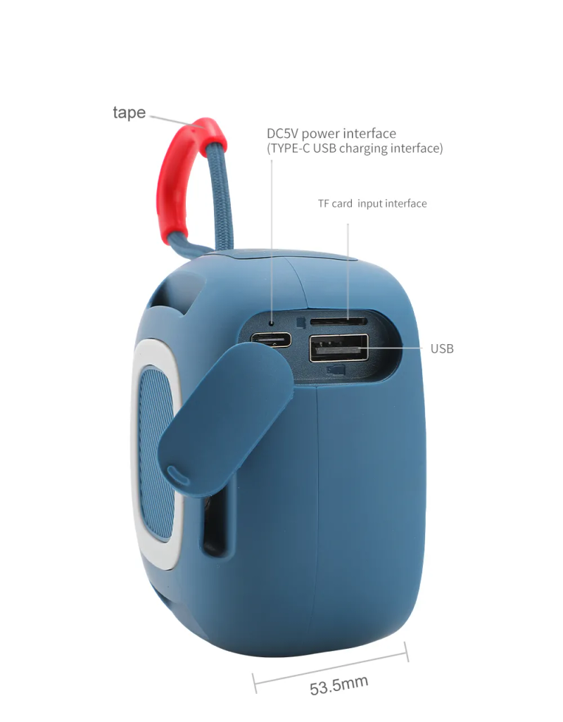 TG659 Mini Trådlös Kraftfull Bluetooth-högtalare TWS Bluetooth 5.3 Ljudbox HIFI-högtalarstöd TF-kortradio_voghion.com