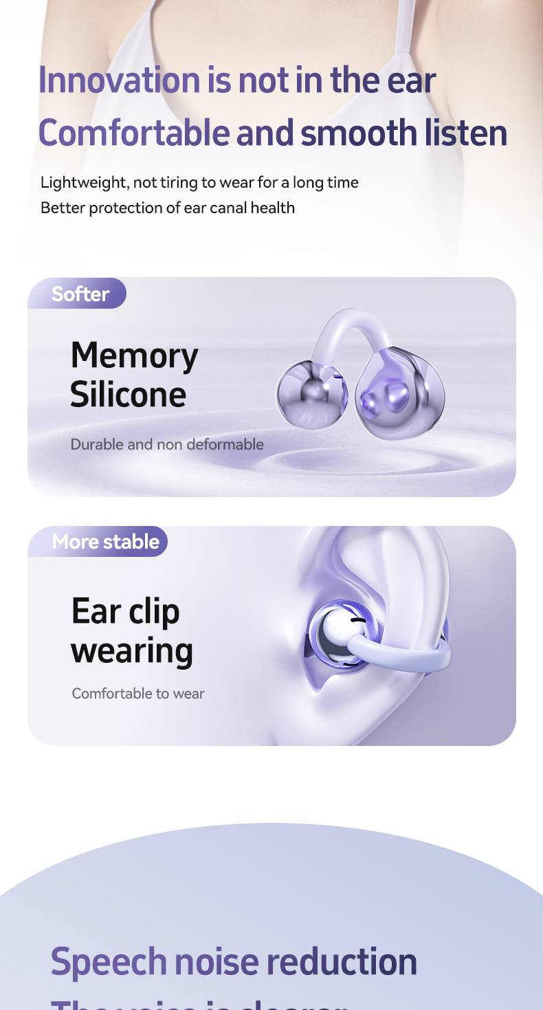 Écouteurs Bluetooth intelligents M108 avec traducteur AI, écouteurs sans fil OWS à conduction aérienne à oreille ouverte à clipser_voghion.com