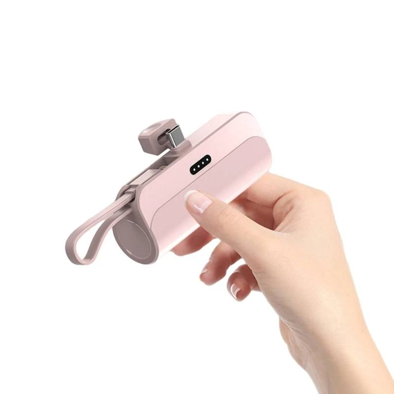 5000mah Pocket Wireless Capsule Power Bank, Compact And Portable, Mobile Power Bank, Power Bank_voghion.com