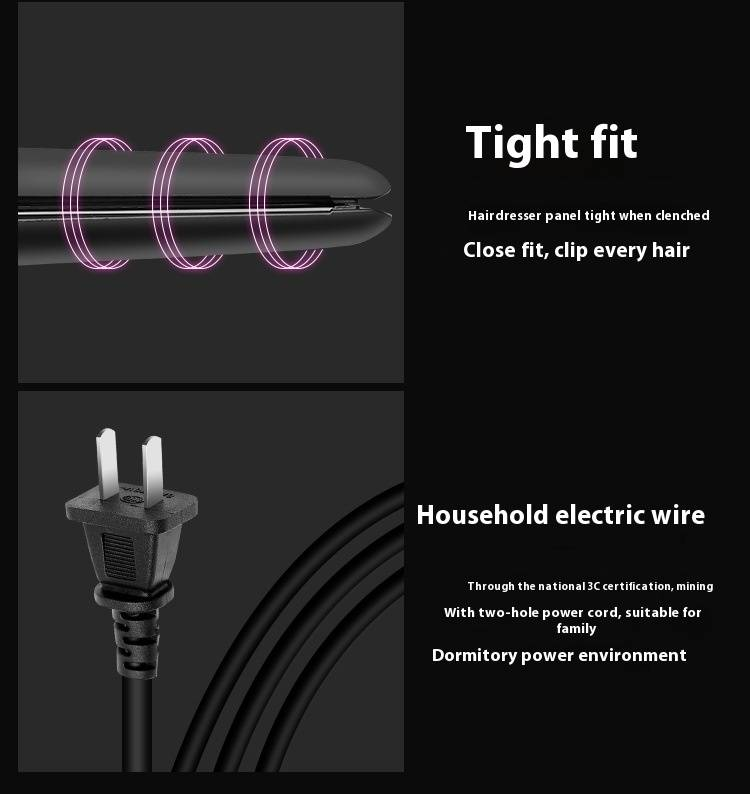 Haarglätter mit Temperaturregelung – Professionelles Glätteisen für glattes und krauses Styling (Keramikplatten, schnelle Hitze, Salonqualität)_voghion.com