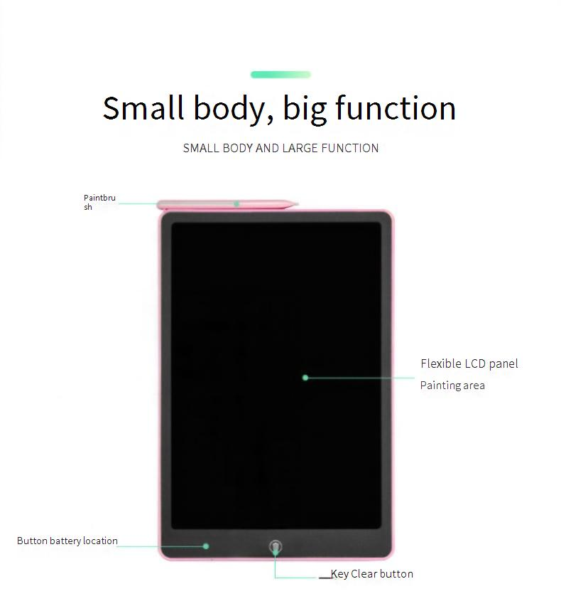 16 Inch LCD Writing Tablet, Electronic Drawing Board For Kids & Adults, Eye-Friendly Digital Notepad With Color/Single-Trace Options_voghion.com