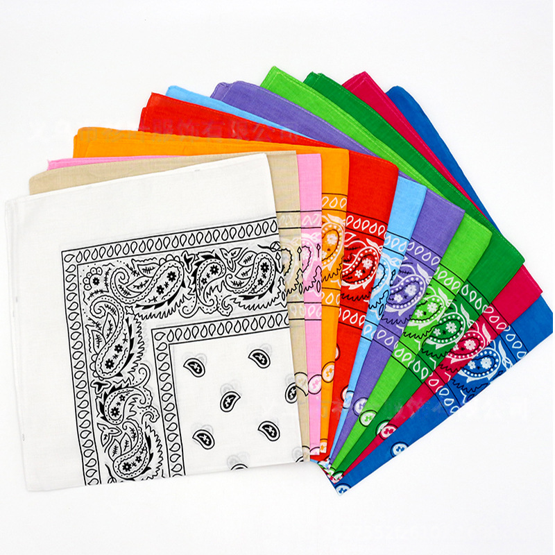 Polyester Cashew Flower Scarf Cycling Square Scarf Hip Hop Cashew Flower Mask Scarf Head Scarf_voghion.com
