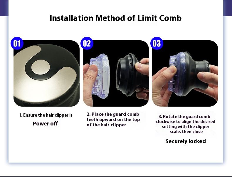 Professioneller kabelloser Haarschneider für Männer und Frauen – Ultraleise (38 dB), wiederaufladbar, 5 verstellbare Kämme, Klinge aus Edelstahl, wasserdicht_voghion.com
