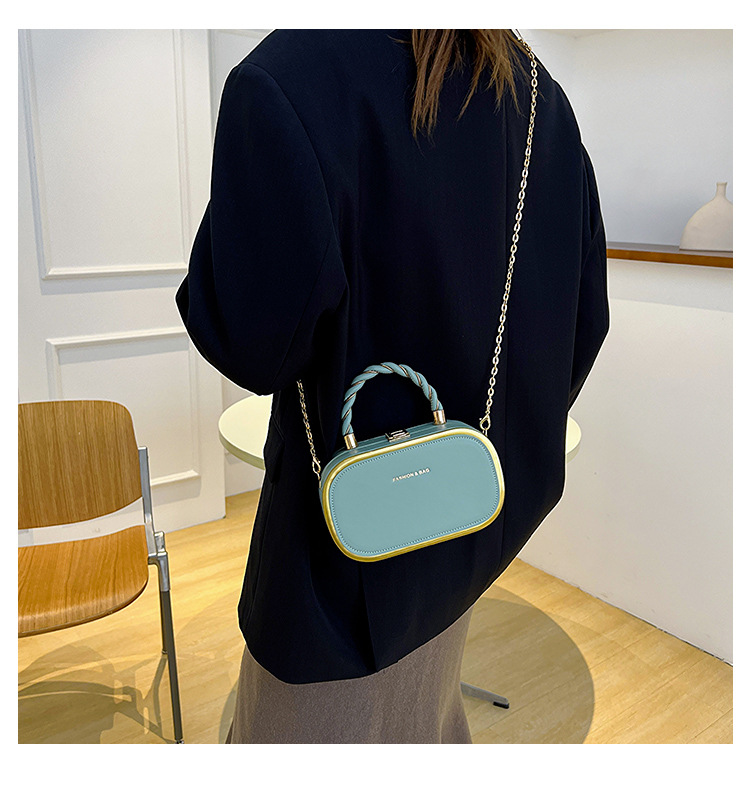 Borsa dal design di nicchia transfrontaliero Borsa da donna di nuova moda primavera semplice Borsa a mano con catena diagonale con una spalla_voghion.com