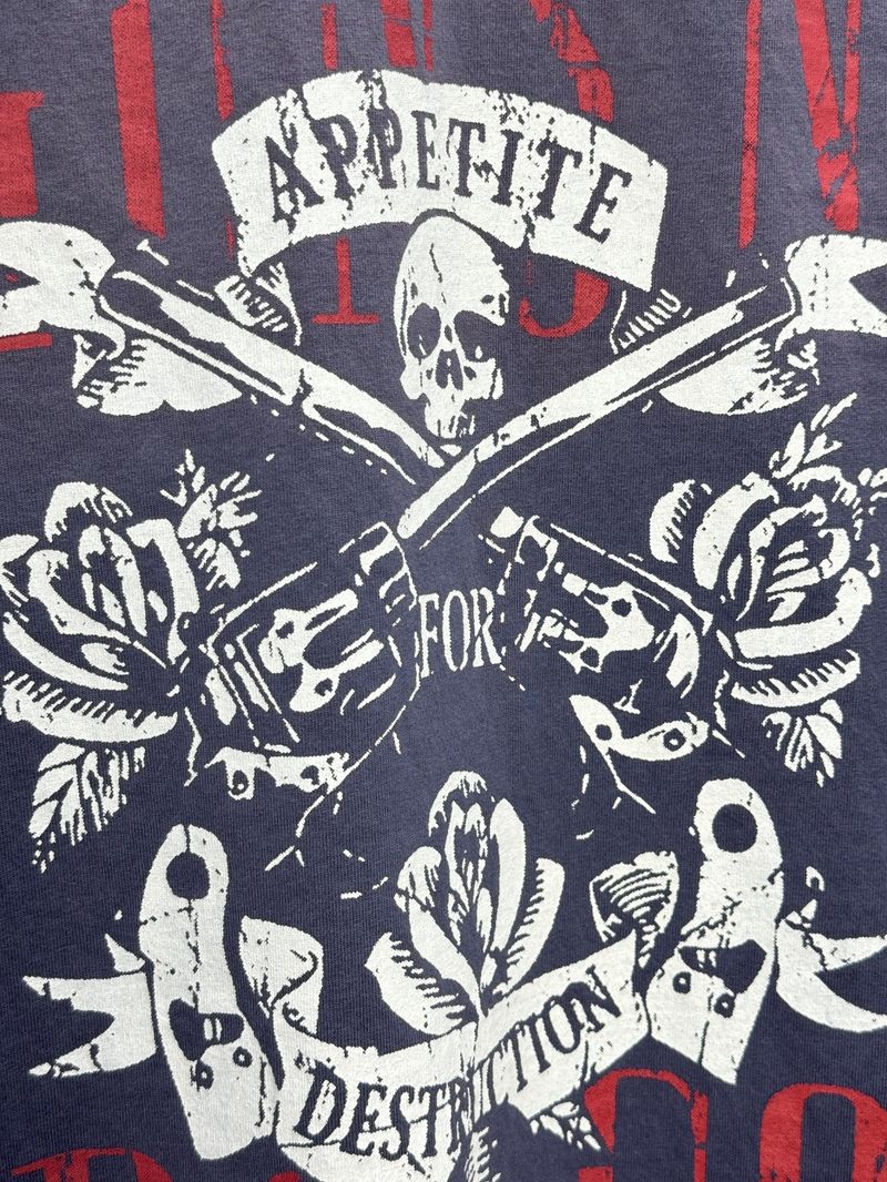 Herrenbekleidung Band Heat Solid Ink Printing Spray Monkey, um lockere Vintage-Kurzarm-T-Shirt-Trend zu machen_voghion.com