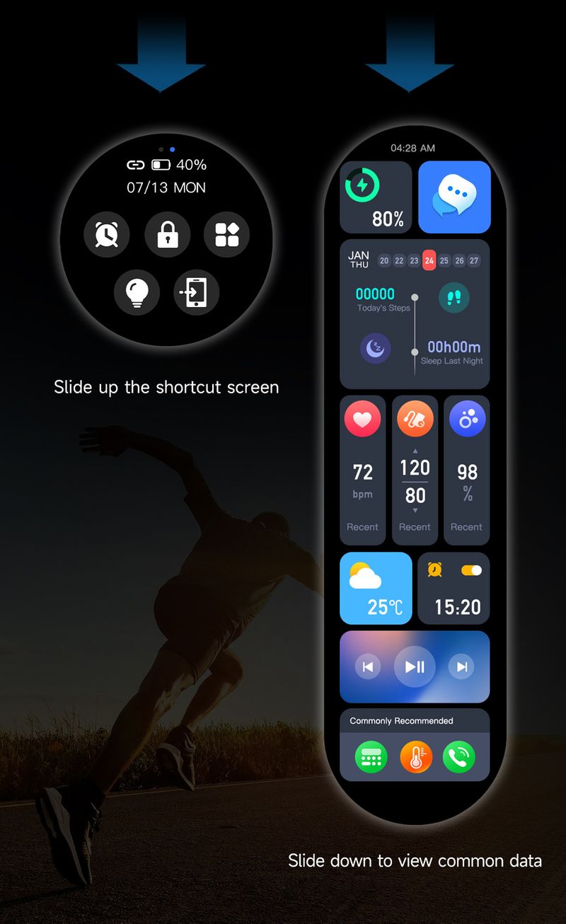 Bluetooth Arama, AMOLED Ekran, Kalp Atış Hızı ve Uyku İzleme, Erkekler ve Kadınlar İçin Su Geçirmez Fitness Takip Cihazı Özellikli WATCH4 PRO Akıllı Saat_voghion.com