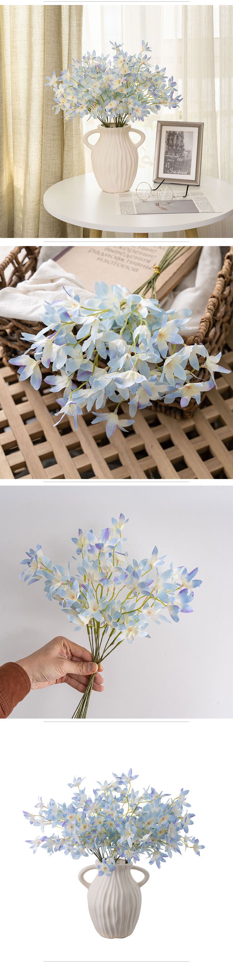 Kleine Bündel Künstliche Blumen Hause Dekoration Hochzeit Bouquet Rose Wand Künstliche Blumen_voghion.com