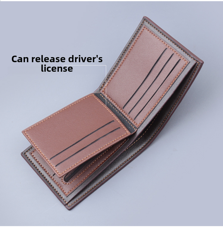 Portemonnee, Nieuw Binnen, Grote Capaciteit Rits Portemonnee Die Rijbewijs Kan Houden. Klassiek En Stijlvol, Economisch En Praktisch!_voghion.com