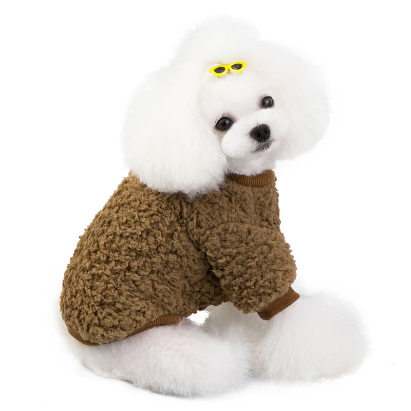 Haustier kleidung katze hund kleidung herbst und winter Neue teddy hund haustier kleidung dicke version zwei-bein samt kleidung_voghion.com