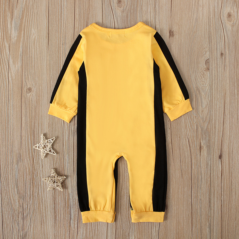 Mother & Kids European and American spring and autumn styles for boys and girls long-sleeved solid color jumpsuits crawling clothes_voghion.com