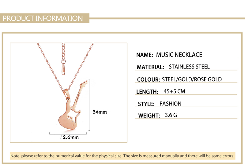 Skyrim pendant male and female music notes, stainless steel, gold, microphone, accordion, necklace, jewelry, gifts_voghion.com