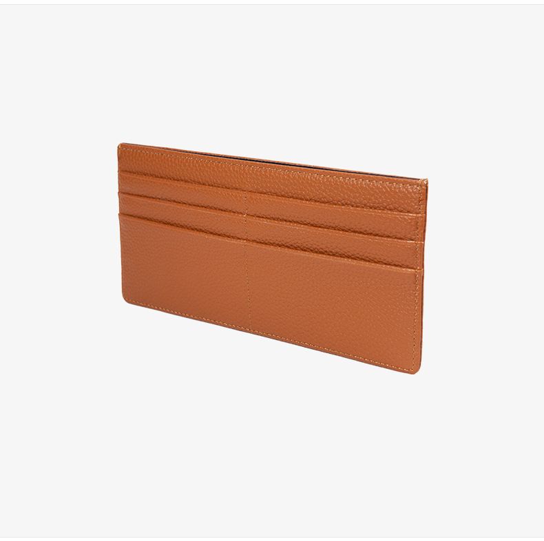 Cartera minimalista nueva con tarjetero integrado con sensación de cuero auténtico y clip para billetes con múltiples posiciones para tarjetas Cartera japonesa de moda con cremallera cero_voghion.com
