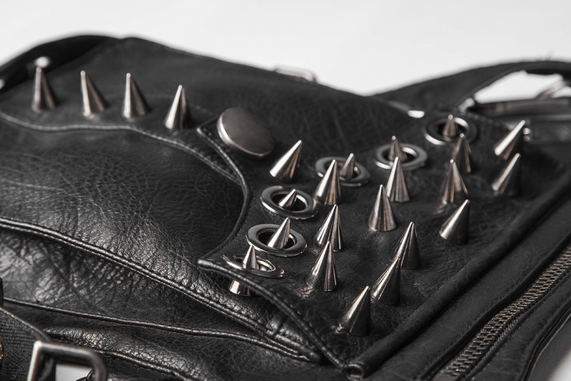 Neue Tasche Damen Steampunk Retro Fahrradtasche PU Casual Hüfttasche Outdoor Reiten Schulter Umhängetasche für Frauen_voghion.com