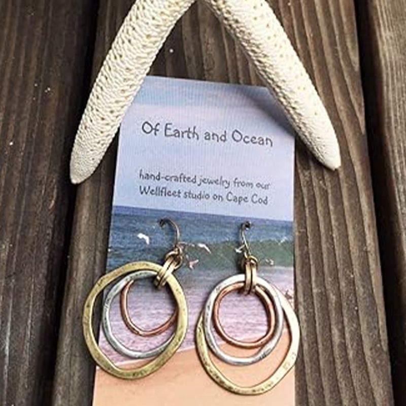Stylish Vintage Earrings Bohemian Round Three Loop Ear Hook Earrings Earrings Necklace_voghion.com