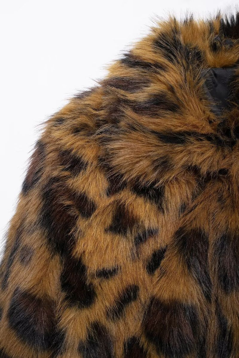 Abbigliamento donna 2024 autunno e inverno nuova moda di strada giacca modello animale cappotto di peluche_voghion.com