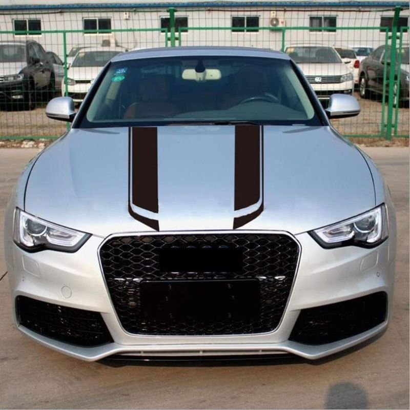 Car Machine Cover Decorative Striped Stickers, Suitable For All Cars, SUVs, Off-road Vehicles, Universal Stickers_voghion.com