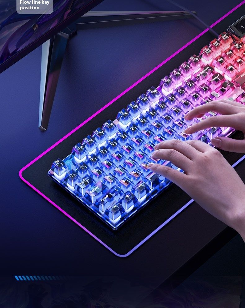 Great Wall 18 Kablolu Klavye Aydınlatmalı Gerçek Robotik Kol Sensörü Lenovo HP Oyun Masaüstü Dizüstü Bilgisayarı İçin_voghion.com