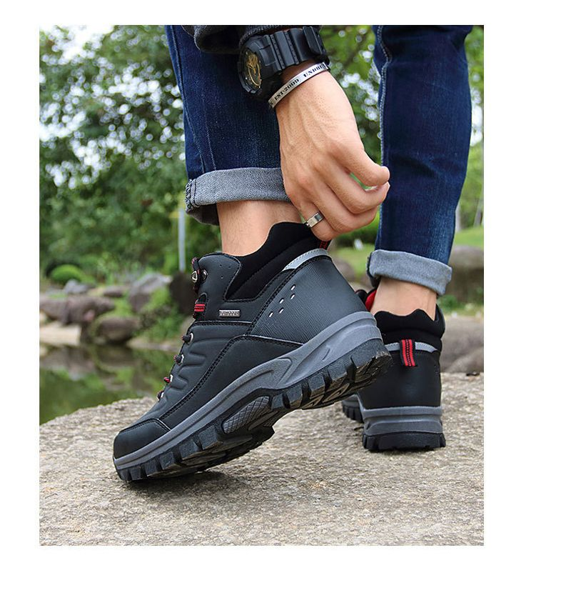 Men Cowboy Boots Suede Elegant High Heel Flat Formal Events Footgear Shoes Round Toe Buckle_voghion.com