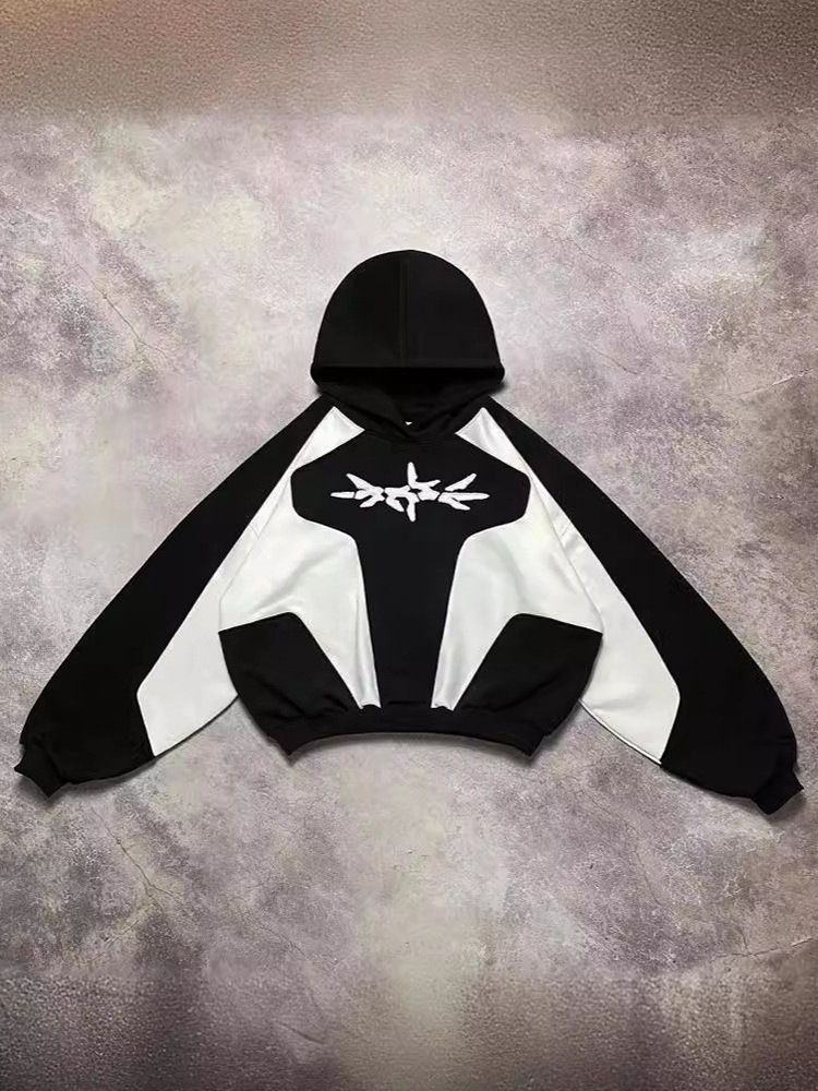 Men's Clothing collage street hoodie new style trend men and women same loose sweater_voghion.com