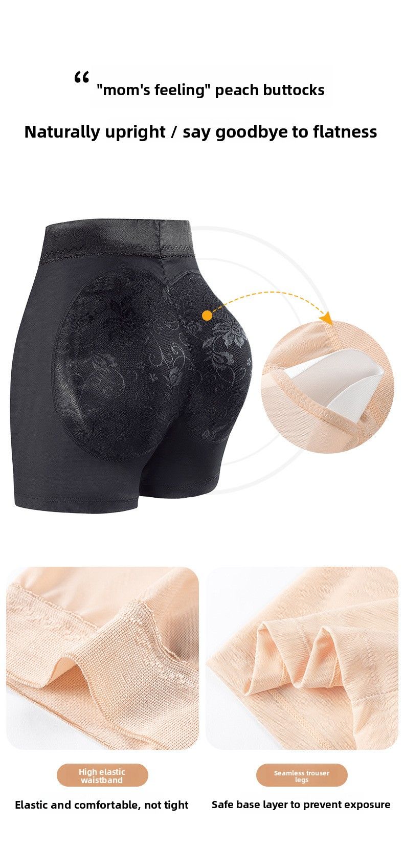 Sollevamento per donne, valorizzazione dei fianchi, biancheria intima imbottita per i glutei, pantaloni modellanti traspiranti in rete per taglie forti, controllo della pancia_voghion.com