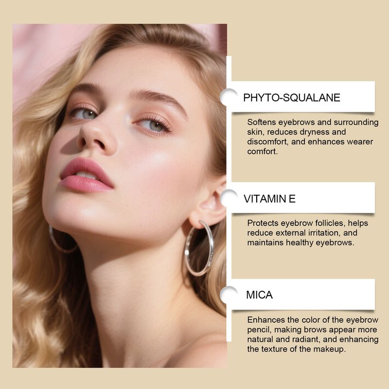 Zephoco 2-in-1 Rotating Series Daily Brow Shaping Natural Color Smooth Easy-to-Apply Eyebrow Pencil_voghion.com