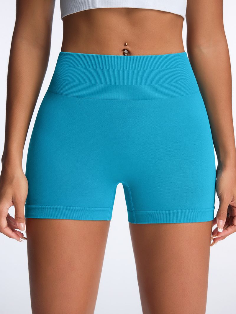 Kadın Giyim Dikişsiz yeni yüksek bel yoga şortu kadınlar için koşu fitness taytı bel ve kalça kaldırma yüksek elastik spor taytı_voghion.com