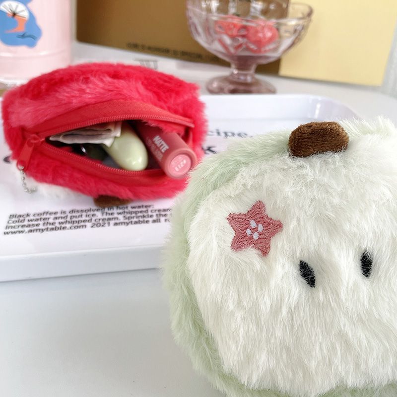Adorable Coin Plush Purse With Soft Short Plush Material For Women Gifts_voghion.com