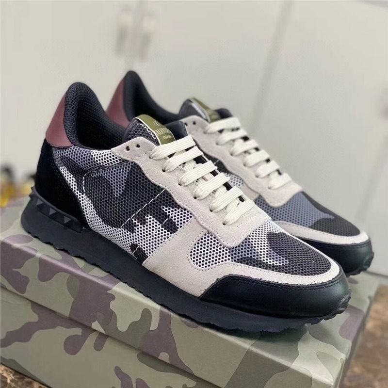 Stilvolle, trendige, niedrig geschnittene, lässige Sportschuhe im Farbblockdesign für Herren mit atmungsaktiven und stoßdämpfenden Nieten zum Laufen_voghion.com