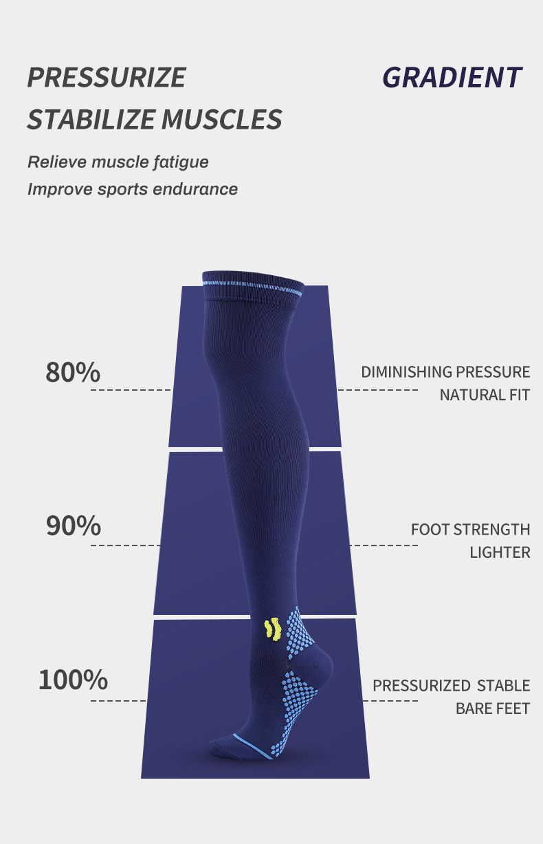 Cycling pressure socks over the knee stockings outdoor running jump rope leg socks_voghion.com