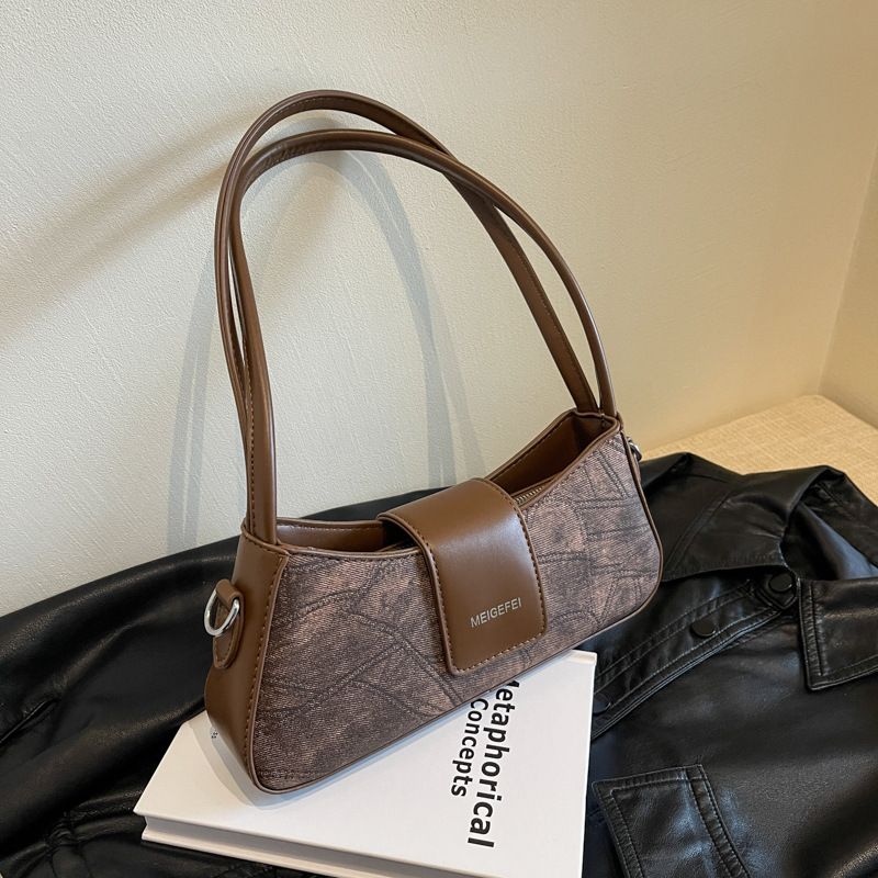 Borsa a tracolla a tracolla versatile alla moda, stile Baguette minimalista di Niche, da donna, modello 2025, nuova in stile Ins._voghion.com