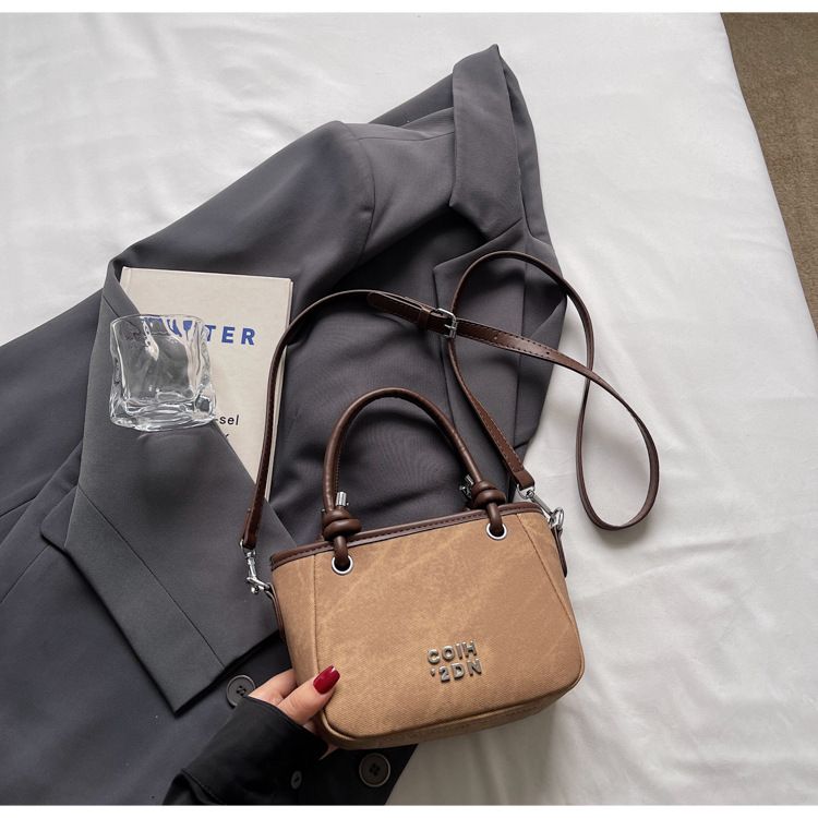 Borsa a secchiello da ufficio, piccola, casual, versatile, di alta qualità, per le donne, stile coreano, 2025_voghion.com
