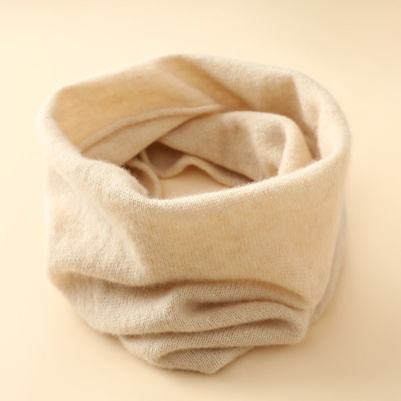 Scaldacollo in maglia morbido e accogliente 24 Autunno Inverno Unisex Semplice Versatile Caldo Sciarpa in cashmere tinta unita all'ingrosso_voghion.com