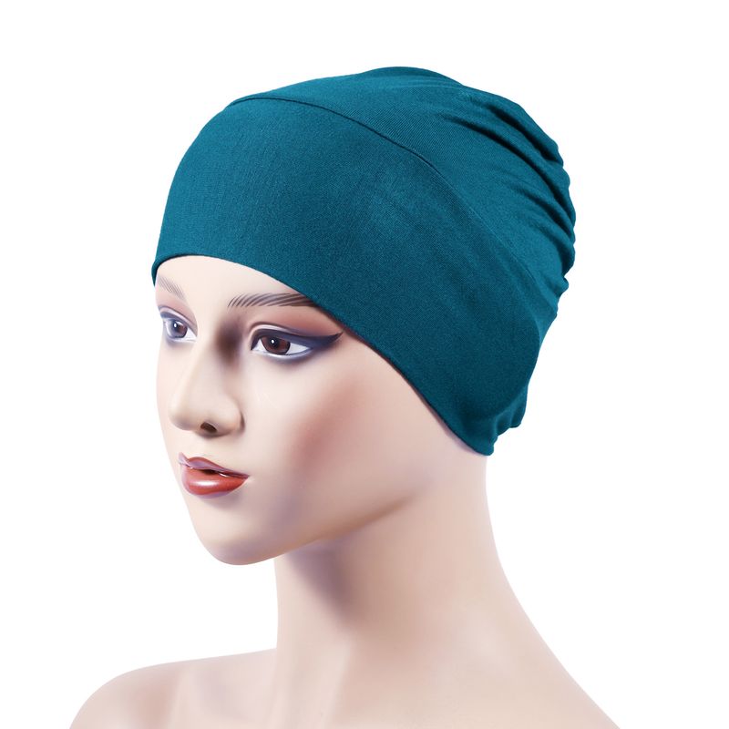 Turban Hat For Women, Mercerized Cotton Bottoming Small Hat, Muslim Pullover Hat That Can Hide Hair, Elastic Hat, High Elasticity And No Balling_voghion.com