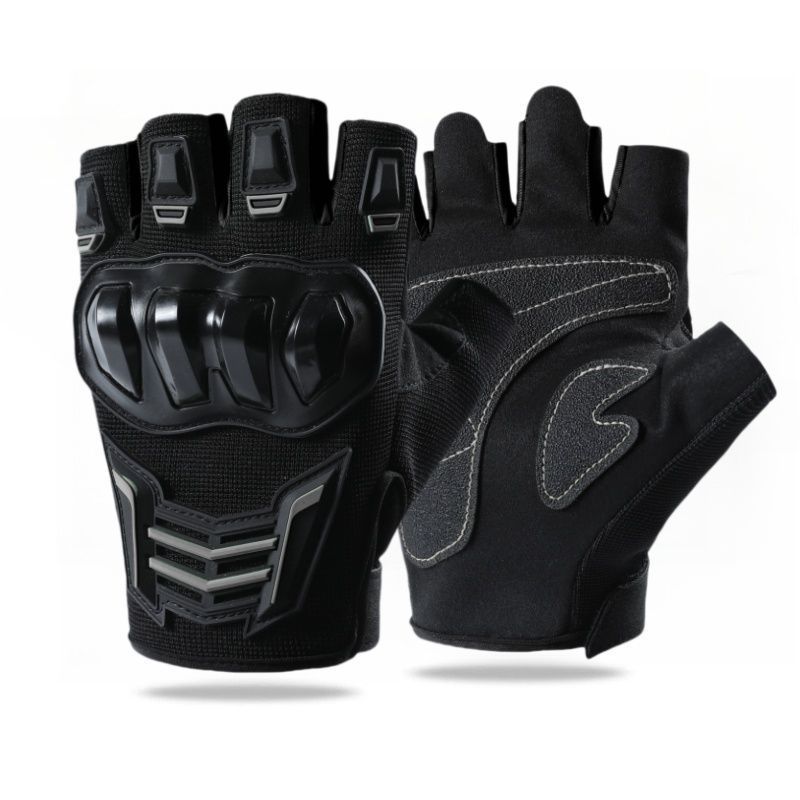 Guantes tácticos de medio dedo para montar a caballo, transpirables, resistentes al desgaste, antideslizantes, para hombre, de verano_voghion.com