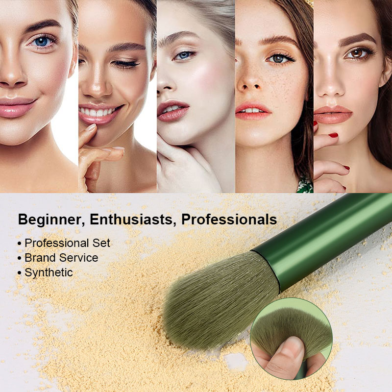 13 juegos de brochas de maquillaje suaves y esponjosas, utilizadas para base cosmética, colorete en polvo, sombra de ojos, kabuki_voghion.com