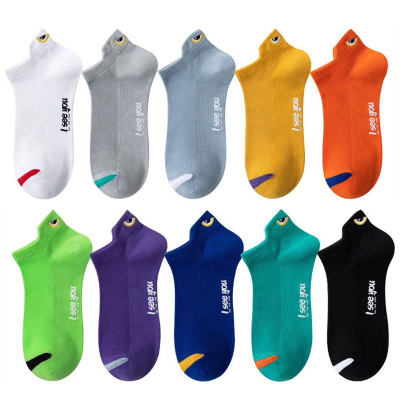 5/10 Pairs Mann Kurze Socken Ankle Boot Socken Atmungsaktive Casual Athletische Socken Frauen Sommer Dünne Low-Cut Männliche Socken_voghion.com