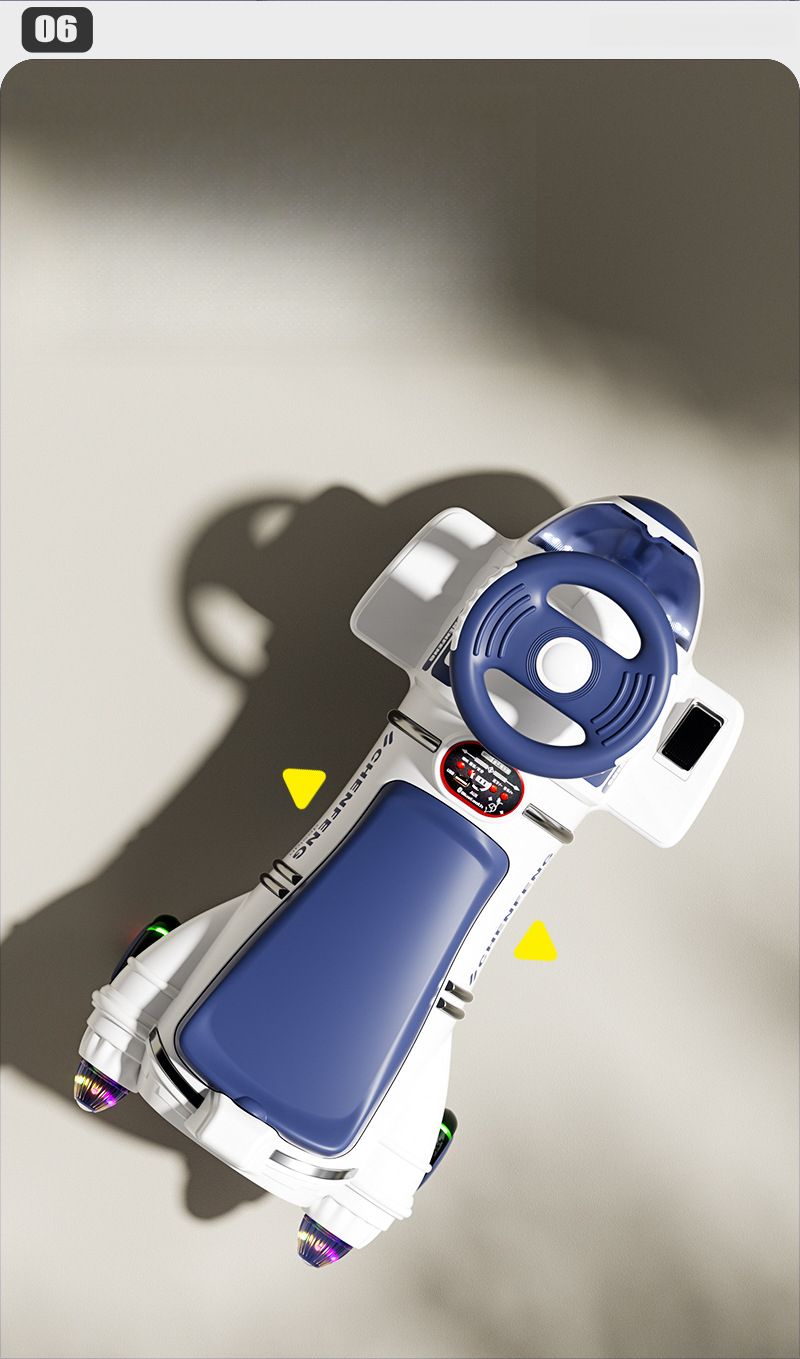 Children's Electric Twist Anti-Tip Universal Wheels Ride-On Adult Rechargeable Boys Girls Baby Scooter Swing Car_voghion.com