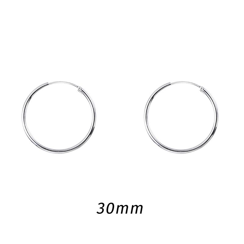 Orecchini a cerchio minimalisti, squisiti, alla moda, esagerati, grandi, di nicchia, eleganti, di alta qualità, con ago in argento._voghion.com